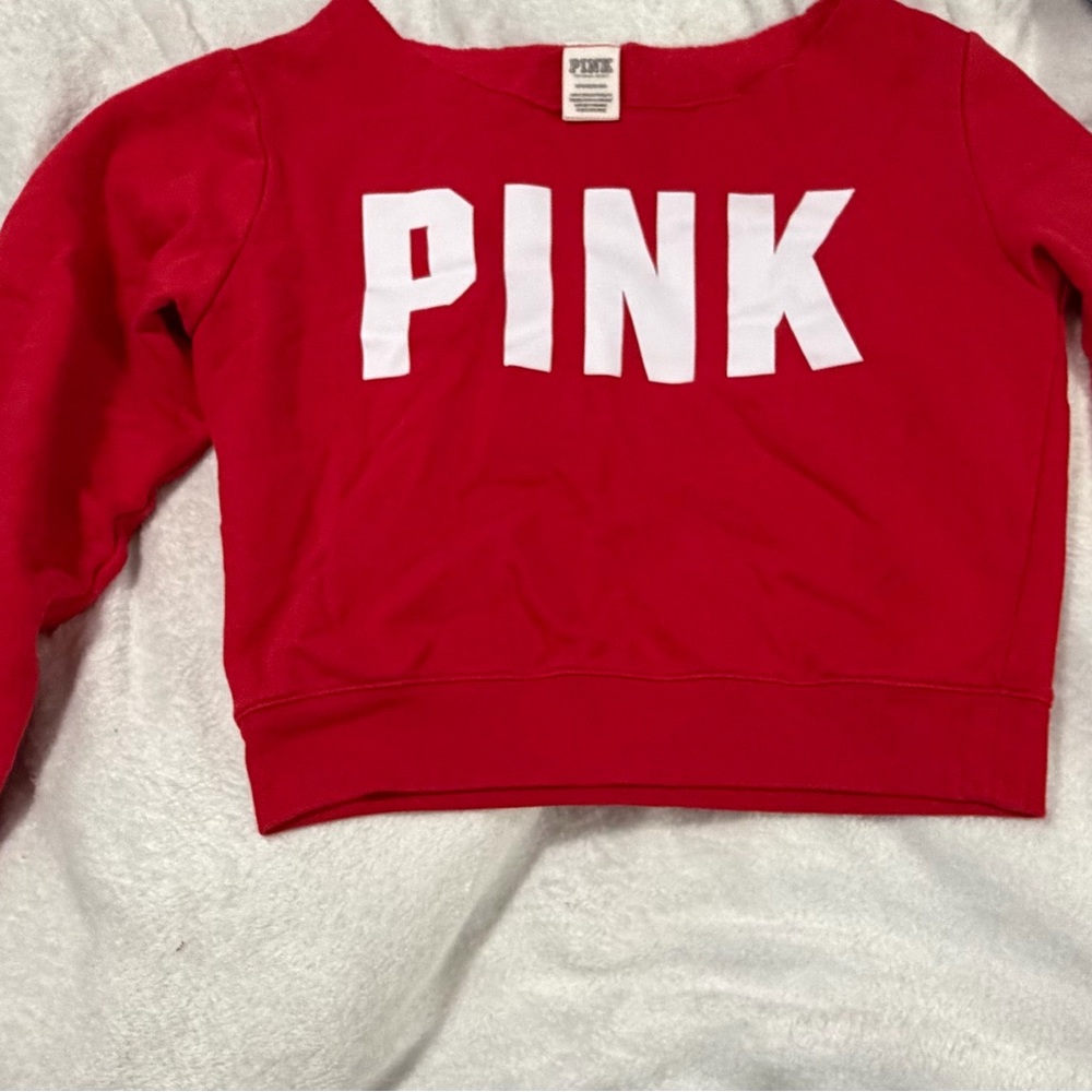 PINK Victoria's Secret  Red Sweatshirt